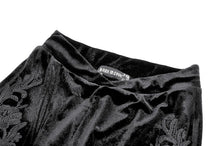 Load image into Gallery viewer, Gothic Appliqué Velvet Flared Pants PW146