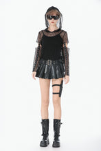 Load image into Gallery viewer, Low-Waist Tactical Punk Skirt-Pants with Asymmetric Pleated Belt PW148 - Gothlolibeauty