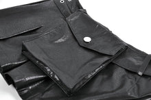 Load image into Gallery viewer, Low-Waist Tactical Punk Skirt-Pants with Asymmetric Pleated Belt PW148 - Gothlolibeauty