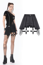 Load image into Gallery viewer, Punk Mesh Layered Skort Shorts PW149 - Gothlolibeauty