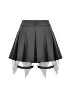 Load image into Gallery viewer, Punk Mesh Layered Skort Shorts PW149 - Gothlolibeauty