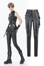 Load image into Gallery viewer, Punk Asymmetric Stud Detail Pants PW151 - Gothlolibeauty