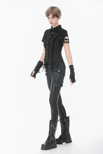 Load image into Gallery viewer, Punk Asymmetric Stud Detail Pants PW151 - Gothlolibeauty