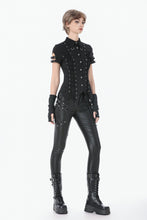 Load image into Gallery viewer, Punk Asymmetric Stud Detail Pants PW151 - Gothlolibeauty