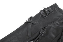 Load image into Gallery viewer, Punk Asymmetric Stud Detail Pants PW151 - Gothlolibeauty