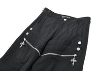 Load image into Gallery viewer, Urban Mobility - Dark Techwear Multi-Pocket Cross-Zip Wide-Leg Cargo Pants PW153