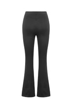 Load image into Gallery viewer, Dark Rift - Gothic Punk Mesh Patchwork Cutout Buckle Flare Pants PW154
