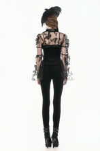 Load image into Gallery viewer, Velvet Night - Gothic Retro Palace Embroidery Sheer Lace Patchwork Slim Leggings PW155