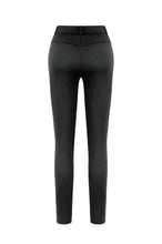 Load image into Gallery viewer, Dark Punk Skinny Pants with Metallic Buckle Straps and Eyelet Lace-up Calves PW156