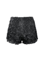 Load image into Gallery viewer, Dark Rose - Gothic 3D Floral Jacquard Lace-Trimmed Mini Shorts PW157