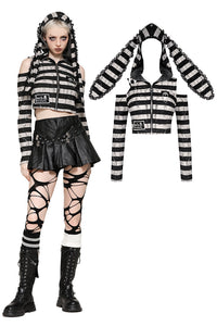 Prison Bunny Striped Crop Top TW558