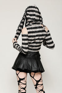 Prison Bunny Striped Crop Top TW558