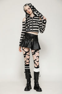 Prison Bunny Striped Crop Top TW558