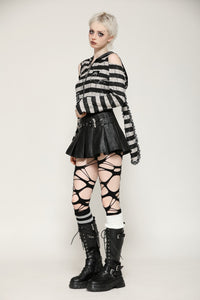 Prison Bunny Striped Crop Top TW558
