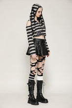 Load image into Gallery viewer, Prison Bunny Striped Crop Top TW558