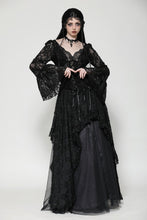 Load image into Gallery viewer, Gothic dark lace sexy deep v-neck top TW561