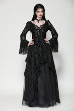 Load image into Gallery viewer, Gothic dark lace sexy deep v-neck top TW561
