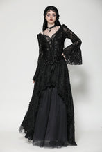 Load image into Gallery viewer, Gothic dark lace sexy deep v-neck top TW561