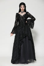 Load image into Gallery viewer, Gothic dark lace sexy deep v-neck top TW561