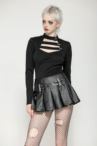 Minimalist Punk Versatile Top TW562