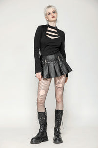 Minimalist Punk Versatile Top TW562