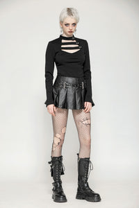 Minimalist Punk Versatile Top TW562