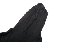 Load image into Gallery viewer, Gothic assassin fitted hooded black hollow-out top. TW572