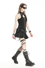 Load image into Gallery viewer, Punk black rebellious rock top. TW580