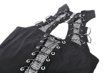 Load image into Gallery viewer, Punk black rebellious rock top. TW580
