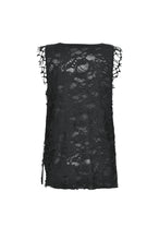 Load image into Gallery viewer, Black Distressed Graphic Tank Top TW582