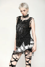 Load image into Gallery viewer, Black Distressed Graphic Tank Top TW582