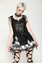 Load image into Gallery viewer, Black Distressed Graphic Tank Top TW582