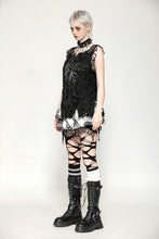 Load image into Gallery viewer, Black Distressed Graphic Tank Top TW582