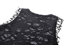 Load image into Gallery viewer, Black Distressed Graphic Tank Top TW582