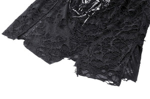 Black Distressed Graphic Tank Top TW582
