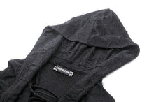 Load image into Gallery viewer, Punk decadent black hooded  top TW585