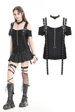 Load image into Gallery viewer, Punk metal shabby T-shirt TW588