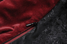 Load image into Gallery viewer, Gothic elegant black-red off-shoulder sexy top. TW593