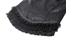 Load image into Gallery viewer, Gothic black lace trim tie-up sexy top TW601