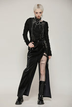Load image into Gallery viewer, Punk metal distressed spider top TW622