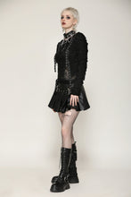 Load image into Gallery viewer, Punk metal distressed spider top TW622