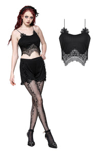 Gothic Black Sexy Camisole TW627