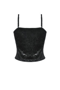 Dark Embossed Velvet Camisole TW628