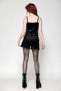 Dark Embossed Velvet Camisole TW628