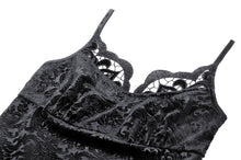 Load image into Gallery viewer, Dark Embossed Velvet Camisole TW628