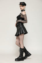 Load image into Gallery viewer, Sexy versatile black distressed mesh t-shirt TW631