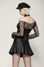 Load image into Gallery viewer, Sexy versatile black distressed mesh t-shirt TW631