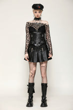 Load image into Gallery viewer, Sexy versatile black distressed mesh t-shirt TW631