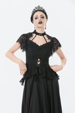 Load image into Gallery viewer, Gothic Lace High-Collar Top TW632