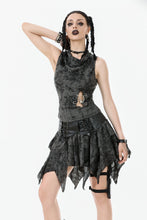 Load image into Gallery viewer, Rebel Chic Sleeveless Top with Star and Pin Accents TW633